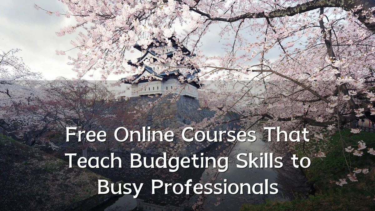 Free Online Courses That Teach Budgeting Skills to Busy Professionals