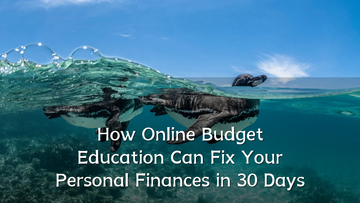 How Online Budget Education Can Fix Your Personal Finances in 30 Days
