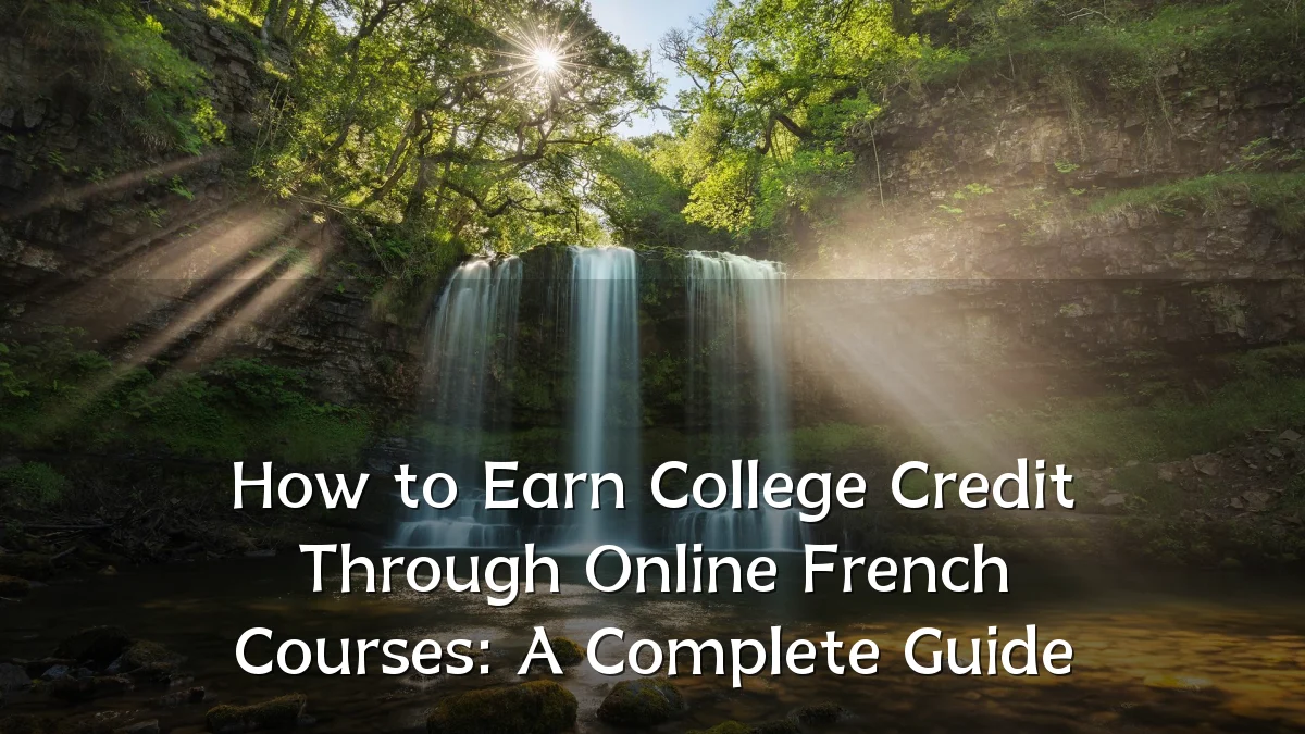 How to Earn College Credit Through Online French Courses: A Complete Guide