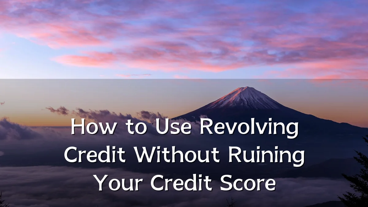 How to Use Revolving Credit Without Ruining Your Credit Score