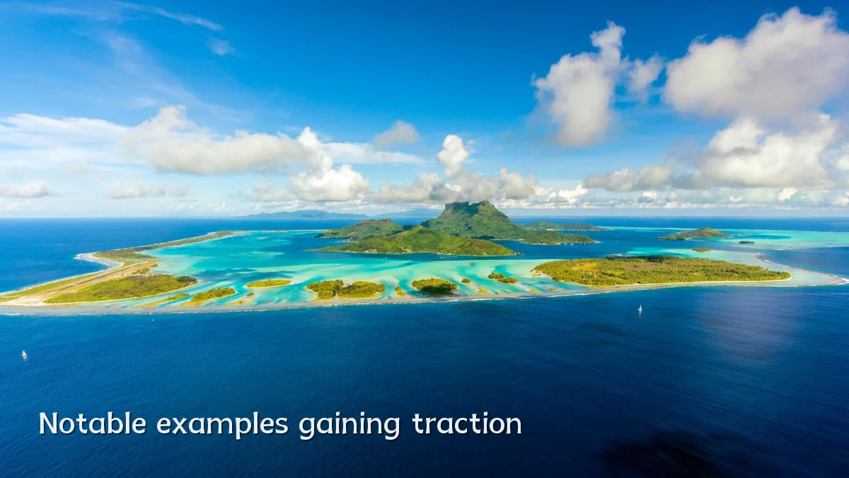 Notable examples gaining traction