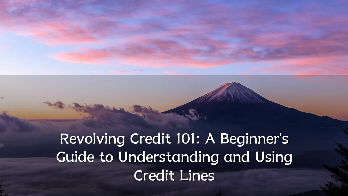 Revolving Credit 101: A Beginner's Guide to Understanding and Using Credit Lines