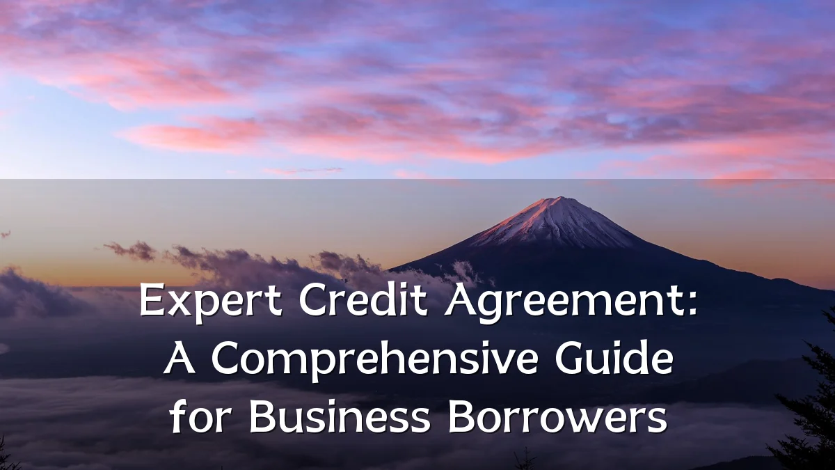 Expert Credit Agreement: A Comprehensive Guide for Business Borrowers