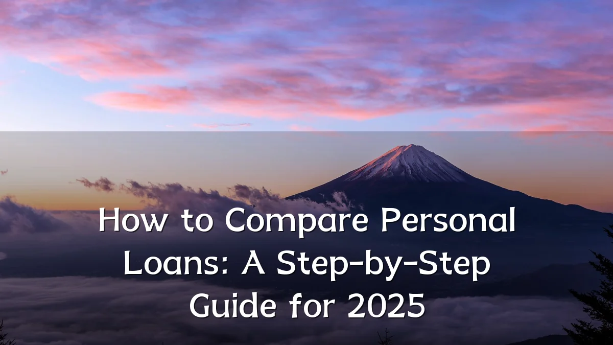 How to Compare Personal Loans: A Step-by-Step Guide for 2025