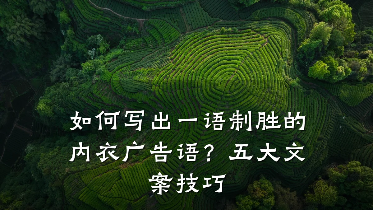 如何写出一语制胜的内衣广告语?五大文案技巧