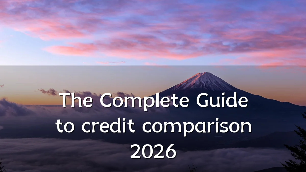 The Complete Guide to credit comparison 2026