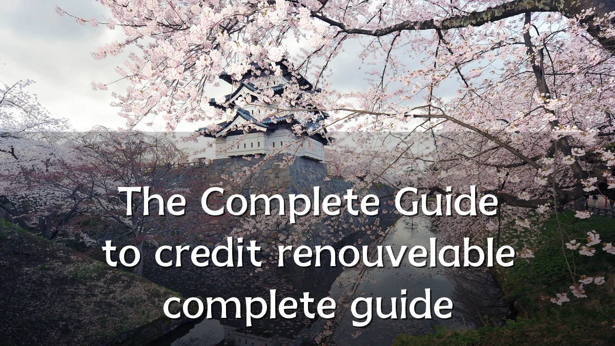 The Complete Guide to credit renouvelable complete guide