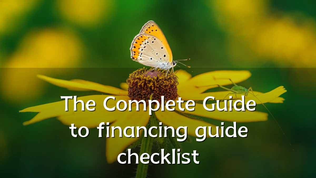 The Complete Guide to financing guide checklist